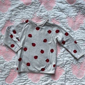 2T - 3T ladybug knitted sweater